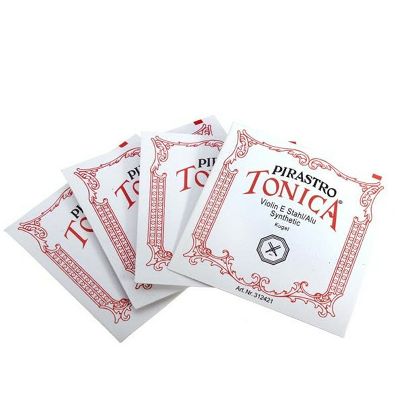 4 pcs/set German Pirastro Tonica silver Violin Strings New Formula Ball End A, E, G, D Violino String For 4/4 Violin Accessories