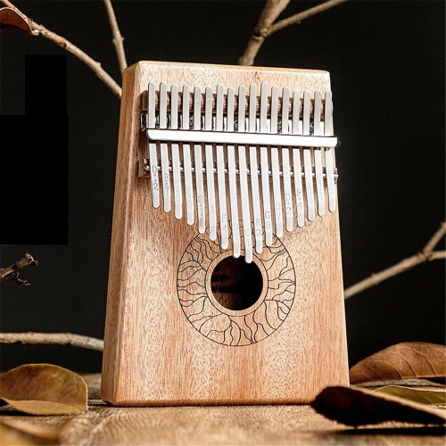 HLURU 17 Key Kalimba Finger Instrument Thumb Piano Song Book Stickers Kalimba Kit