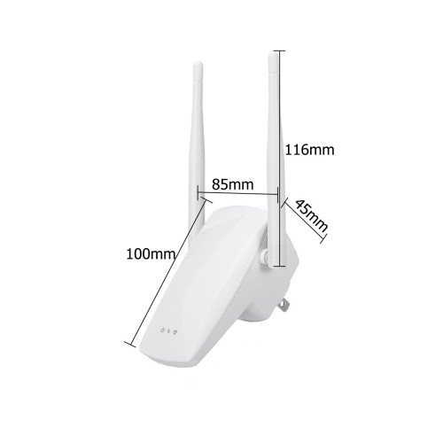 300Mbps 2.4G Wireless Wifi Repeater AP Router Dual Antenna Signal Booster Extender Amplifier