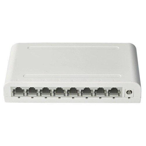 8 Port Gigabit Data Switch Network Hub Desktop Ethernet Splitter Plug and Play Shielded Ports Fanless Quiet Mini Portable for Home Dormitory Use