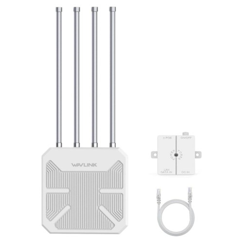 Wavlink AERIAL HD9 WiFi6 Outdoor Router AX3000 Long Range Weaterproof Wireless WIFI Extender/AP/Repeater Dual Band 2.4G&5Ghz Booster with 4 Antennas