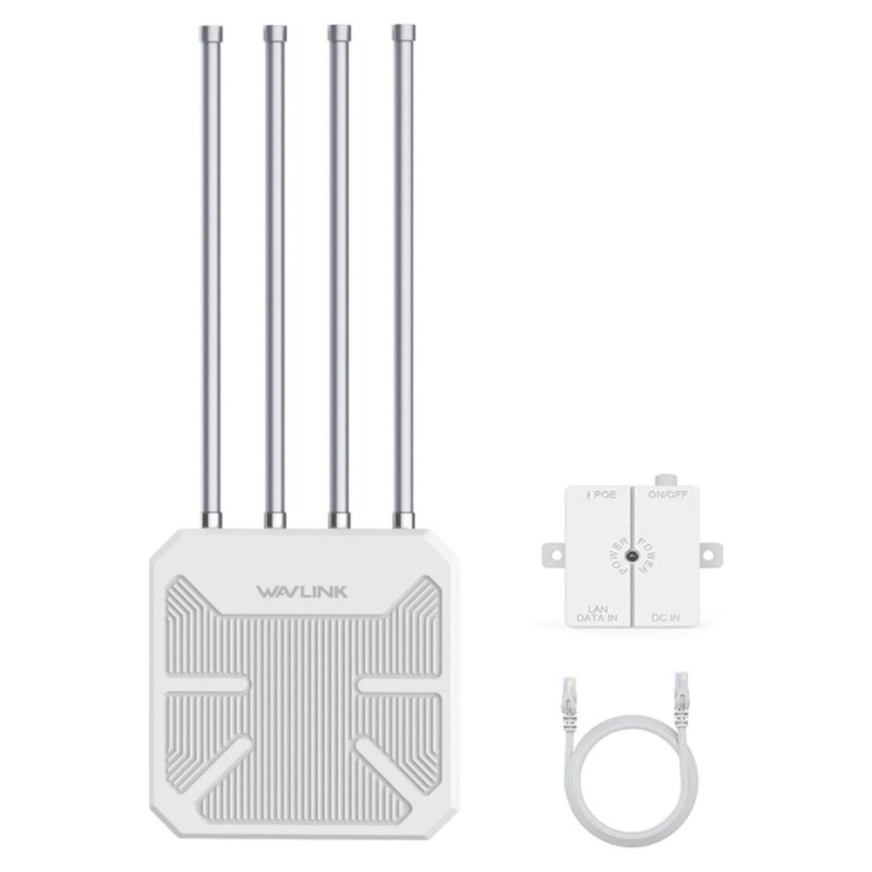 Wavlink AERIAL HD9 WiFi6 Outdoor Router AX3000 Long Range Weaterproof Wireless WIFI Extender/AP/Repeater Dual Band 2.4G&5Ghz Booster with 4 Antennas