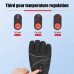 1 Pair Heating Gloves 3 Modes Adjustable Temperature Touchscreen Waterproof Windproof Electric Heated Gloves Men Women for Ski Cycling Motorcycle