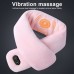 2023 Massage Heated Scarf USB Charging Smart Heating Vibration Waterproof Thick Warm Solid Color Scarf Plush Collar Scarves for Women Men Winter