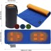 2023 USB Heated Sleeping Pad 7 Heating Zones 3 Temperature Level Control Foldable Lightweight Travel Mat for Winter Camping Hiking