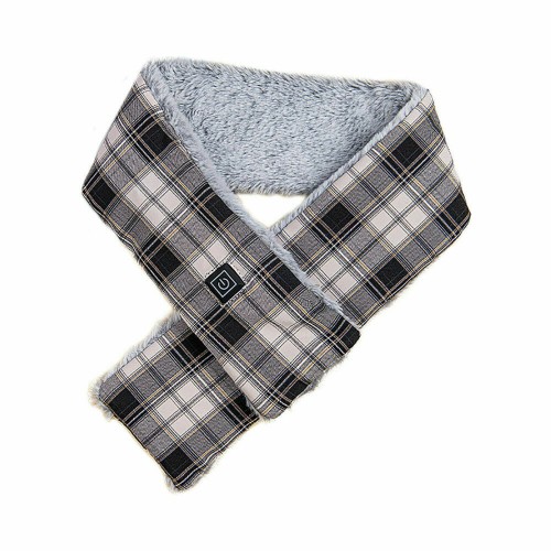 3 Gears Electric Heating Scarf Adjustable Winter Warm USB Rechargeable Quick Heated Washable Neckerchief Plush Collar