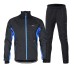 ARSUXEO Winter Triple Composite Fleece Cycling Jersey Suit Set Waterproof Windbreaker Coat+Trousers Biking Supply