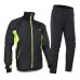 ARSUXEO Winter Triple Composite Fleece Cycling Jersey Suit Set Waterproof Windbreaker Coat+Trousers Biking Supply