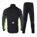 ARSUXEO Winter Triple Composite Fleece Cycling Jersey Suit Set Waterproof Windbreaker Coat+Trousers Biking Supply