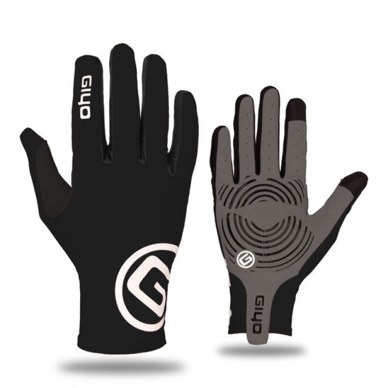 Giyo Wind Breaking Cycling Full Finger Gloves Touch Screen Anti-slip Bicycle Fabric Mittens MTB Road Bike Long Glove