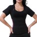 Rose Red Front Zip Women Sauna Tops Neoprene Vest Gym Body Shaper Sweat Fat Burner Fitness Shirts