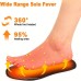 TENGOO 1Pair Electric Heated Insoles Croppable Thermal Comfortable USB Rechargeable Insoles for Winter Outdoor Skiing