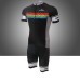 XINTOWN Mens Cycling Short Sleeve Suits Bicycle Shorts Sports Quick Dry Breathable Wicking Summer Cycling Clothing