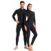 ZCCO Men Wetsuit 1.5mm Neoprene UV Protection Comfortable Front Zipper Surfing Long Sleeve Cold-proof Diving Top