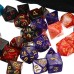 105 Pcs Dice Set Polyhedral Dices 7 Color Role Playing Table Game With Cloth Game Multi-sied Dice