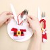 1set Creative Christmas Small Clothes Pants Tableware Sets Kitchen Restaurant Hotel Layout Knife Fork Spoon Set Xmas Decorations