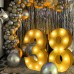 3FT Stereoscopic Balloon Frame Marquee Light-up Number Laminated Cardboard with Easy Assembly Ideal for Celebrations & Outdoor Events Includes Spare Bulb