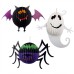 Halloween 3D Ghost Bat Spider Pumpkin Witch Pendant Haunted House Drop Bar KTV Room Decorative Paper Hanging Ornament