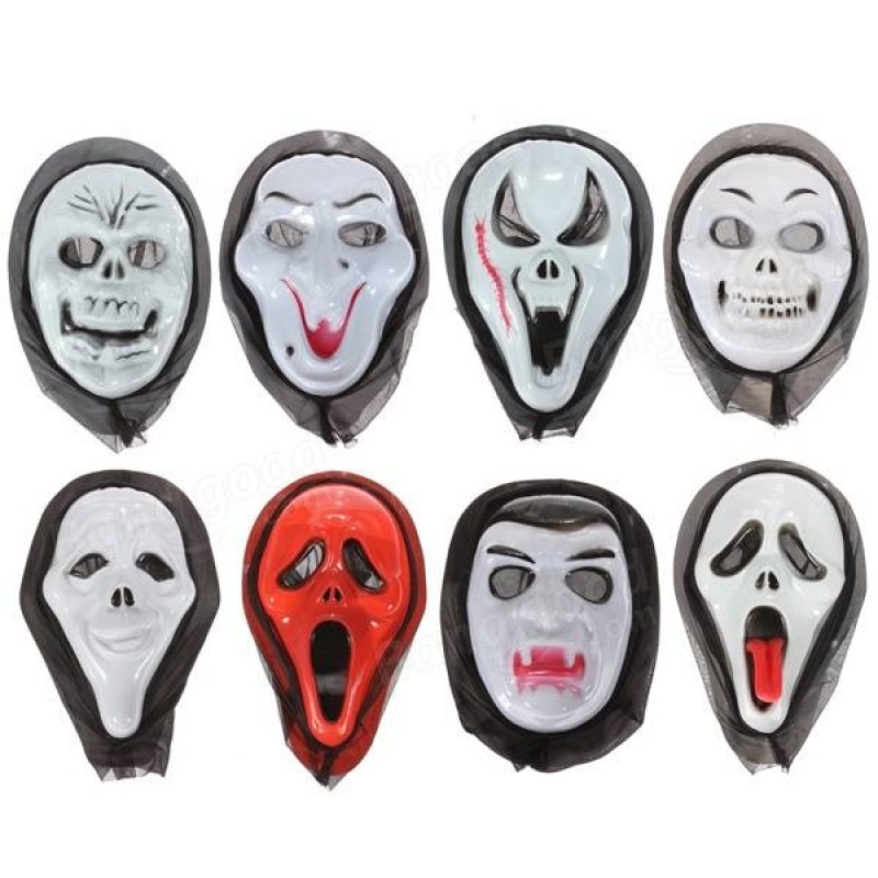 Halloween Masquerade Horror Devil Mask With Hood 8 Styles