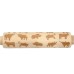 JM01690 Wooden Christmas Embossed Rolling Pin Dough Stick Baking Pastry Tool New Year Christmas Decoration