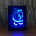 LED 3D Christmas Colorful Photo Frame Night Lights 7 Colors Change Remote Control Desk Santa Lamp