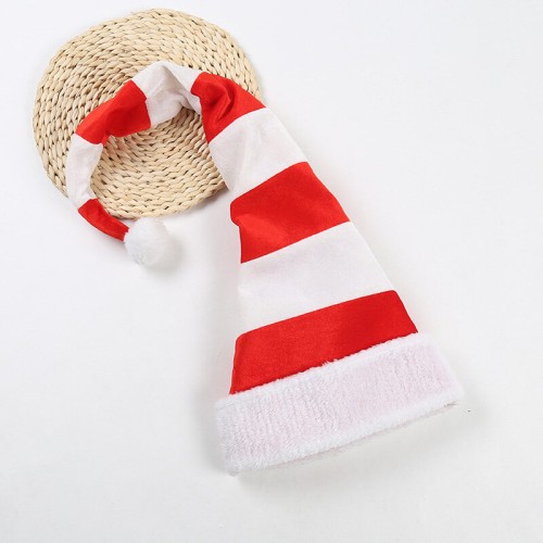 Red White Striped Christmas Cap Hat Modeling Long Elves Christmas Cap Christmas Decor for Christmas Theme Party