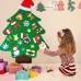 SAFETYON DIY Felt Christmas Tree With 37PCS Ornaments