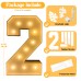 Unique 2.3ft Giant Balloon Frame Marquee Light Up Numbers with Extra Warm Light Bulb for Uninterrupted Celebrations Quick Easy Assembly Ideal for Birthdays Weddings Parties Outdoor Events