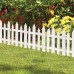 12/24PCS Outdoor PVC Plastic White Fence Garden Flowerpot Parterre Pet Fence Decoration Dog Kennel Cage