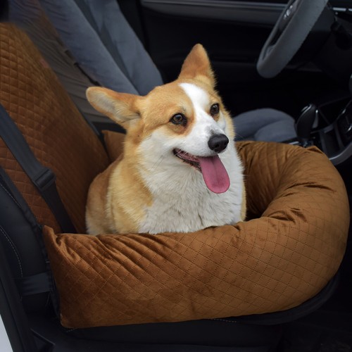 2 in 1 Dog Car Seat Cover Folding Dog Carrier Removable Dog Car Pads Waterproof and Moisture-proof Dog Mat