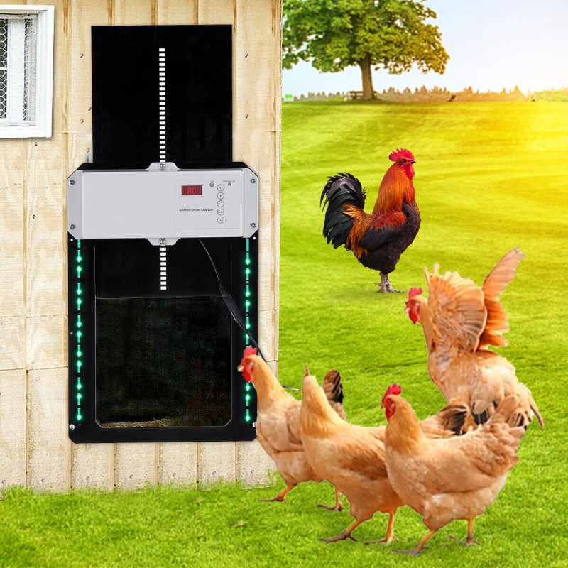 Automatic Chicken Coop Door Light-sensitive Automatic Puppy House Door High Quality And Practical Chicken Pets Supplies Dog Cages