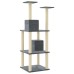 Cat furniture with sisal scratching posts 141 cm dark gray