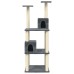 Cat furniture with sisal scratching posts 141 cm dark gray