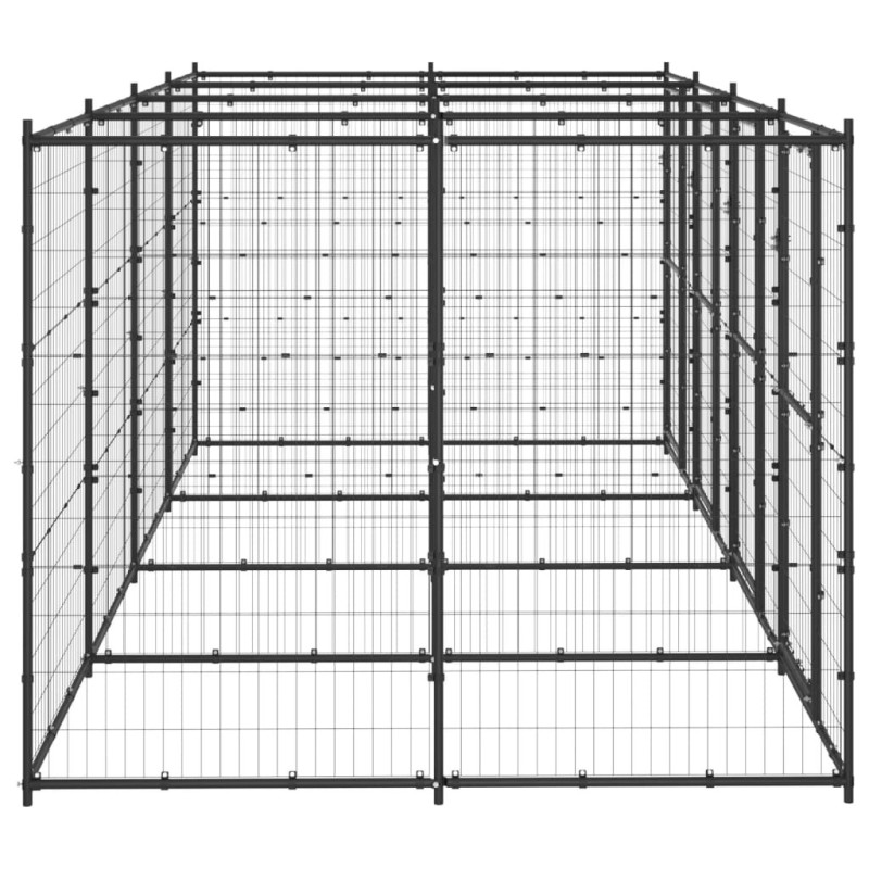 Dog kennel 9.68 m² steel