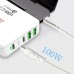 100W 4 Ports PD3. QC3.0 Wall Charger Fast Charging for iPhone 14 14 Plus 14 Pro Max For Samsung Galaxy S22 Z Flip 4 MacBook Pro 16" For iPad Pro 2021