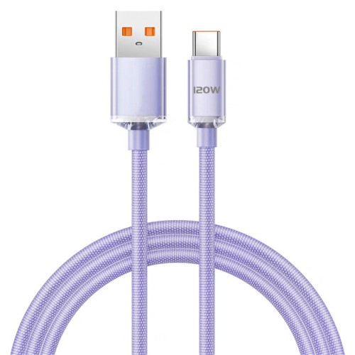 120W USB-A to Type-C Cable Fast Charging Data Transmission Tinned Copper Core Line 1M/2M Long for Huawei Mate50 for Samsung Galaxy S23 for Xiaomi 13 pro for Redmi K60 for Oppo Reno9