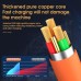 120W USB-A to iP/Type-C/Micro USB Cable Fast Charging Data Transmission Tinned Copper Core Line 1M Long for iPhone 11 12 13 14 14 Pro for Huawei Mate 50 for Samsung Galaxy S23 for Oppo Ren9 for Redmi K60