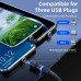 2.4A USB-A to Type-C/Micro/iP Charging Cable Copper Core Line 1M/2M Long for iPhone 12 13 14 14Pro for Huawei Mate50 for Samsung Galaxy S23 for Oppo Reno9 for Redmi K60