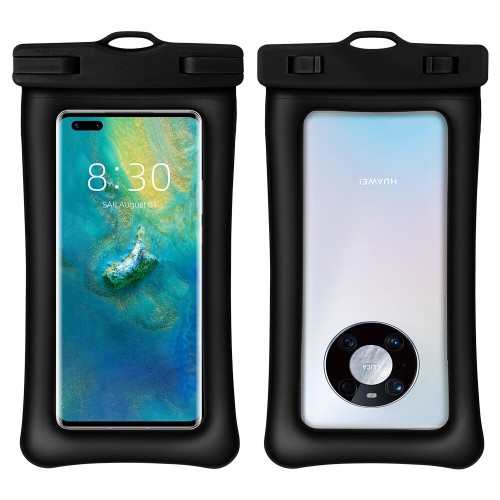 30M Waterproof Swimming Phone Case Sealed Dry Bags IPX8 Thin Float Double Airbags with Strap for 7.2inch Cell Phone