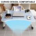 60x40cm Curved Design Folding with Drawer Cup Slot Home Bed Macbook Phone Storage Wooden Desk