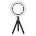 8.3 Inch Tripod Live Stream Selfie LED Ring Light Fill Light With Phone Holder