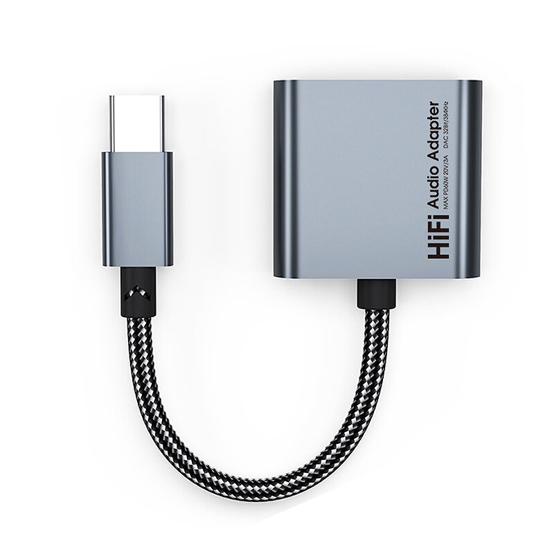 AG01 USB Type-C to Type-C/3.5mm Earphone HiFi AUX Audio Adapter Converter PD60W Fast Charging for Samsung S22 21 Xiaomi Huawei 3.5mm Wired Earphone