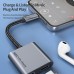 AG01 USB Type-C to Type-C/3.5mm Earphone HiFi AUX Audio Adapter Converter PD60W Fast Charging for Samsung S22 21 Xiaomi Huawei 3.5mm Wired Earphone