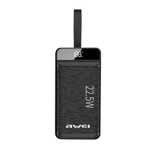 Awei P142K 22.5W 50000mAh Power Bank External Battery Power Supply with 3USB+1Type-C Fast Charging for iPhone 12 13 14 14Pro for Huawei Mate50 for Xiaomi 13pro for Samsung Galaxy S23