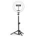 Bakeey 10 inch Ring Fill Light Tripod Remote Control Adjustment USB Plug Selfie Beauty Ring Light with Stand Video Light for YouTube TikTok Live