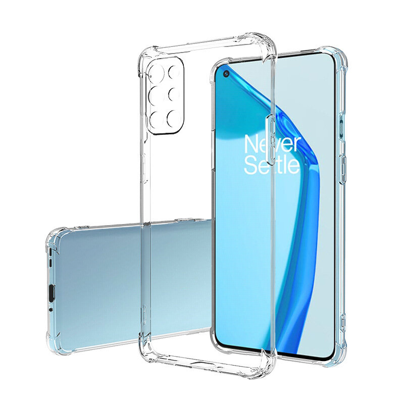 Bakeey 1/2PCS for OnePlus 9R Case with Airbags Shockproof Transparent Non-Yellow Soft TPU Protective Case