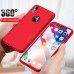 Bakeey 360° Full Body PC Protective Case With Tempered Glass Film for iPhone XR/XS/XS Max/X