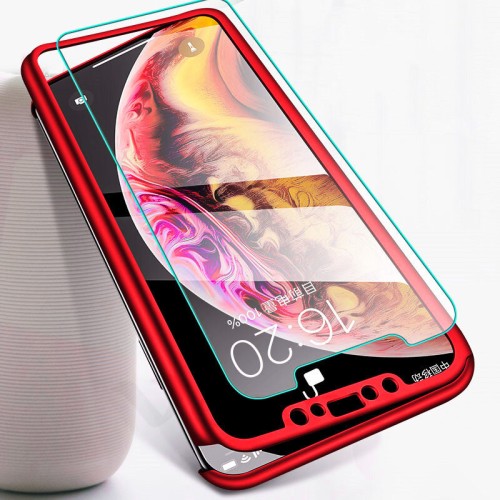 Bakeey 360° Full Body PC Protective Case With Tempered Glass Film for iPhone XR/XS/XS Max/X