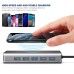 Bakeey FX14W 13 in 1 USB-C Hub Docking Station Adapter with 1*PD/ 1*SD/ 1*TF/ 5*USB 3.0/ 1*HDMI/1*LAN/ 1*VHA/ 1*Audio