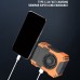 Bakeey Hanging Waist Fan USB Charging LED Light Power Source Portable Outdoor Fan